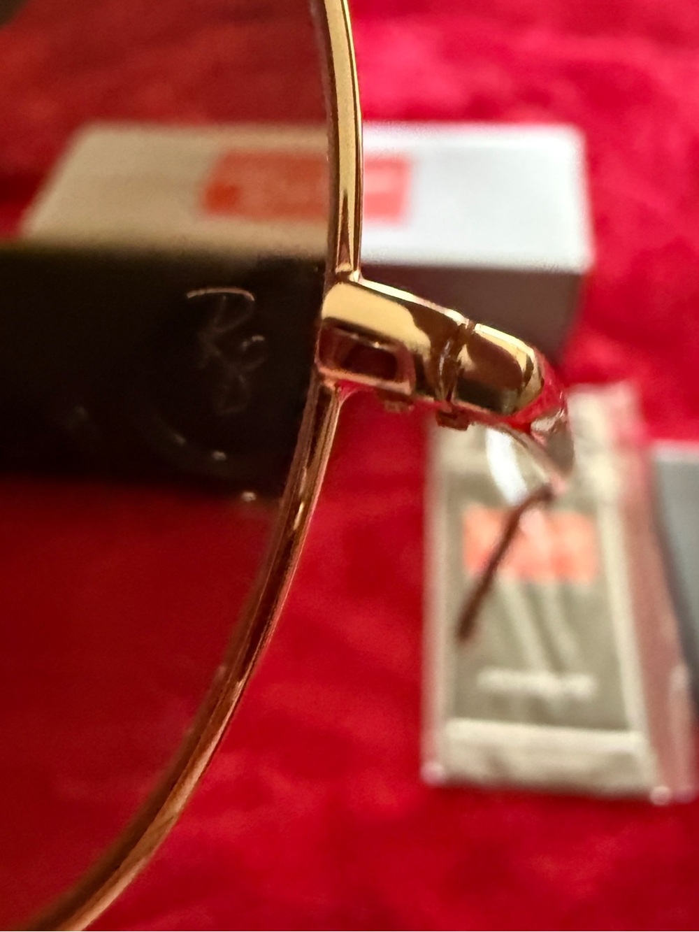 NWT Ray-Ban The General RB3561 9001A5 Aviator Sunglasses Gold Bronze Tint 57mm - Picture 4 of 4